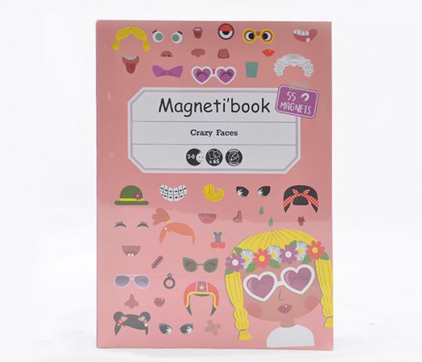 IGRAČKA MAGNET BOOK, CRAZY FACES, 3+