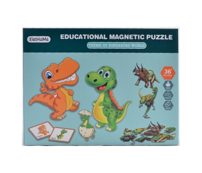 IGRACKA PUZZLE  MAGNETNA KNJIGA, DINOSAURUS, 3G+