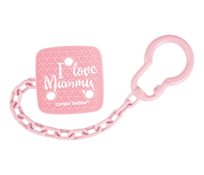 CANPOL BABIES LANAC ZA VARALICU I LOVE MUMMY (0m+) - PINK 2/434