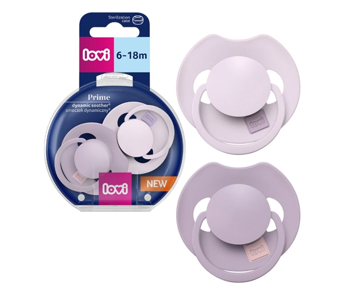 LOVI PRIME SILICONE DYNAMIC VARALICA 6-18M (2KOM) - LILAC/VIOLET 34/422