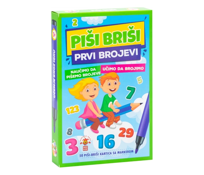 IGRACKA EDUKATIVNE KARTICE SR PISI-BRISI PRVI BROJEVI