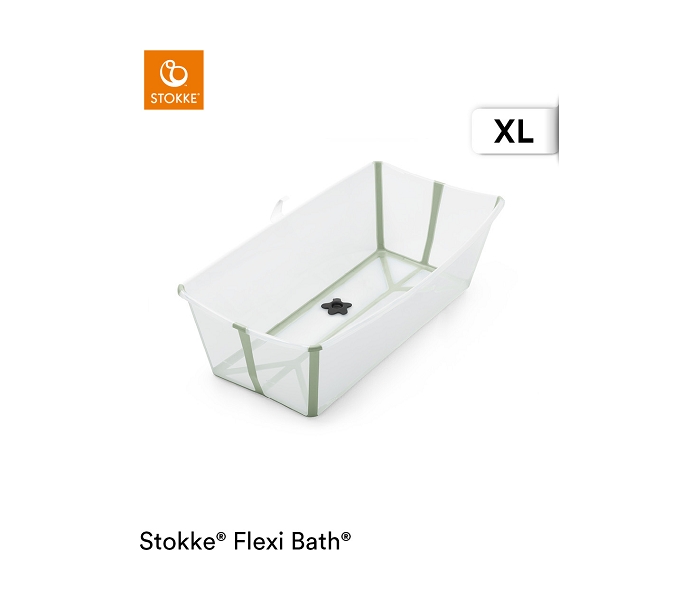 STOKKE® FLEXI BATH ® (SKLOPIVA KADICA) X-LARGE - TRANSPARENT GREEN