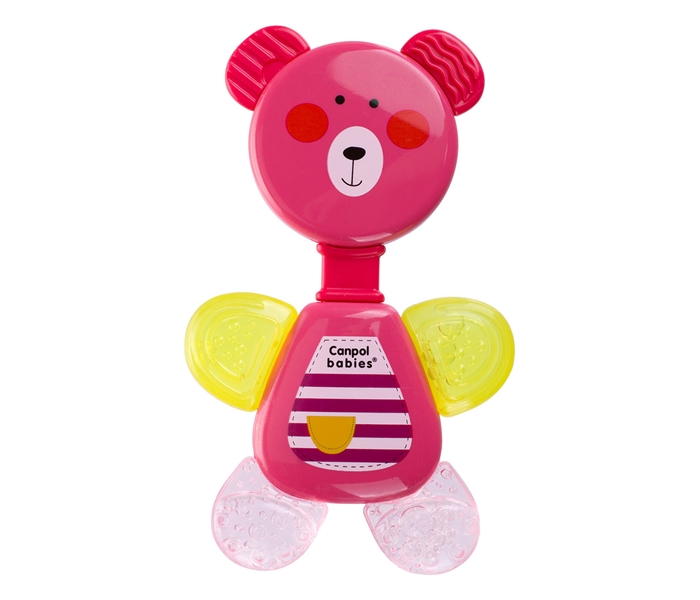 CANPOL BABIES GLODALICA ZVECKA BEAR (0m+) - PINK 56/139