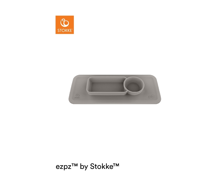 EZPZ™ BY STOKKE™ PLACEMAT FOR CLIKK™ TRAY SOFT GREY