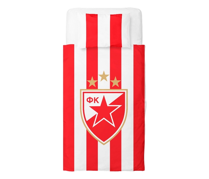 POSTELJINA SET CRVENA ZVEZDA CRVENI GRB 140*200