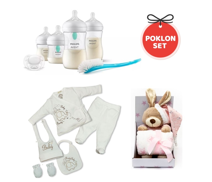 POKLON SET NATURAL 0M+ - BABY PINK