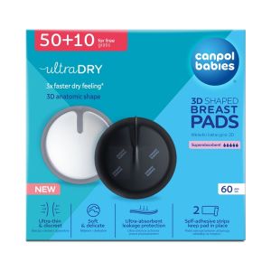 CANPOL BABIES TUFERI ZA GRUDI 3D ULTRA UPIJAJUCI - BLACK (60KOM) 1/655