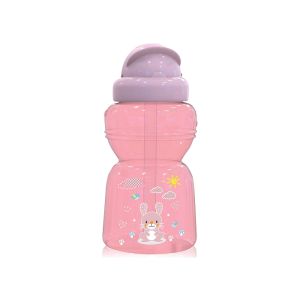 LORELLI SPORTSKA FLASICA SA SLAMCICOM (325ml) 6+ ANIMALS - BLUSH PINK