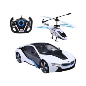 IGRACKA RASTAR RC AUTOMOBIL + HELICOPTER BMW I8 1:14