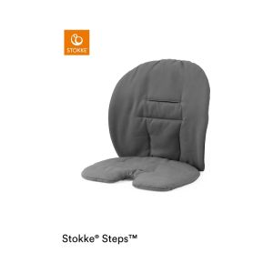 STOKKE STEPS SET CUSHION HERRINGBONE GREY (ORGANIC COTTON)
