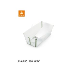 STOKKE FLEXI BATH SET (SKLOPIVA KADICA) - TRANSPARENT GREEN
