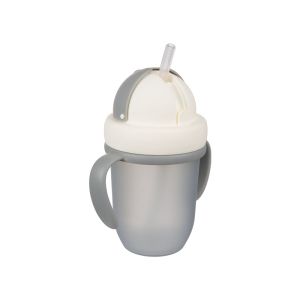 CANPOL BABIES SOLJA SA SILICONSKOM FLIP-TOP SLAMCICOM 210ML MATTE PASTELS - GREY