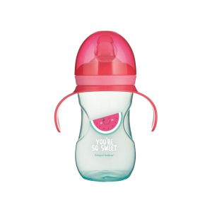 CANPOL BABIES TRENING SOLJA SA SILIKONSKIM KLJUNOM "SO COOL" - 270ml - PINK