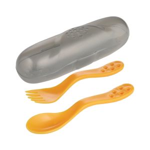 CANPOL BABIES SET ZA HRANJENJE - PUTNI SET KASIKA I VILJUSKA 74/019 - YELLOW