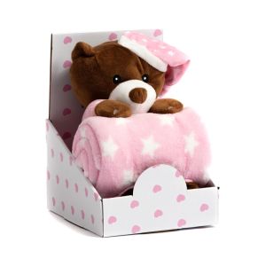 BBO SET IGRACKA + CEBENCE SLEEPING BEAR (B200003) - PINK