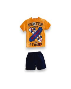 KOMPLET KRATKI RUKAV PAMUCNI ZA DECAKE SKEJT VEL. 92-110