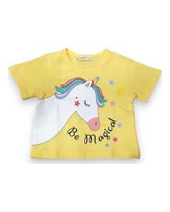 MAJICA KRATAK RUKAV ZA DEVOJCICE JEDNOROG VEL 98-128