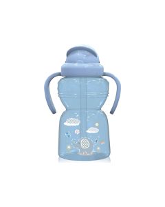 LORELLI SPORTSKA FLASICA SA SLAMCICOM I RUCKAMA ANIMALS 6m+ MOONLIGHT BLUE (325ml)