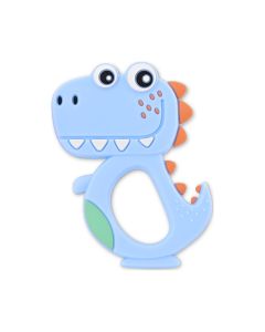 LORELLI SILIKONSKA GLODALICA ZA BEBE DINO - LUCKY BLUE