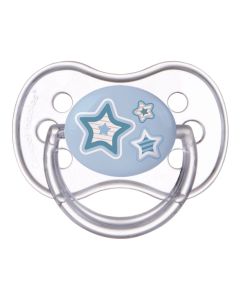 CANPOL BABIES CHERRY SILIKONSKA VARALICA 0-6M 22/562 "Newborn baby" 1kom - BLUE