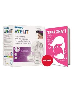 AVENT PUMPICA ZA IZMAZANJE NATURAL 5772 + KNJIGA TREBA ZNATI (AUTOR S.CRVENKOV)