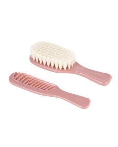 CANPOL BABIES CESALJ I CETKA NATURAL BRISTLES 7/406 GOLD  PINK