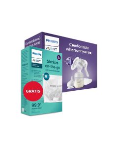 AVENT PUMPICA ZA IZMAZANJE NATURAL + GRATIS KESICE ZA STERILIZ.U MIKROTALASNOJ