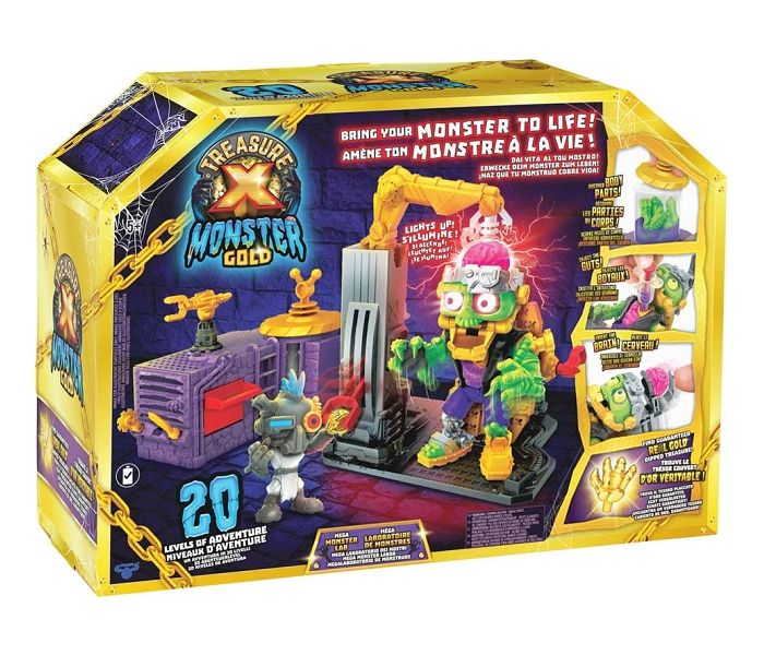 Treasure X Monster Gold Mega Monster Lab and Figure Set 